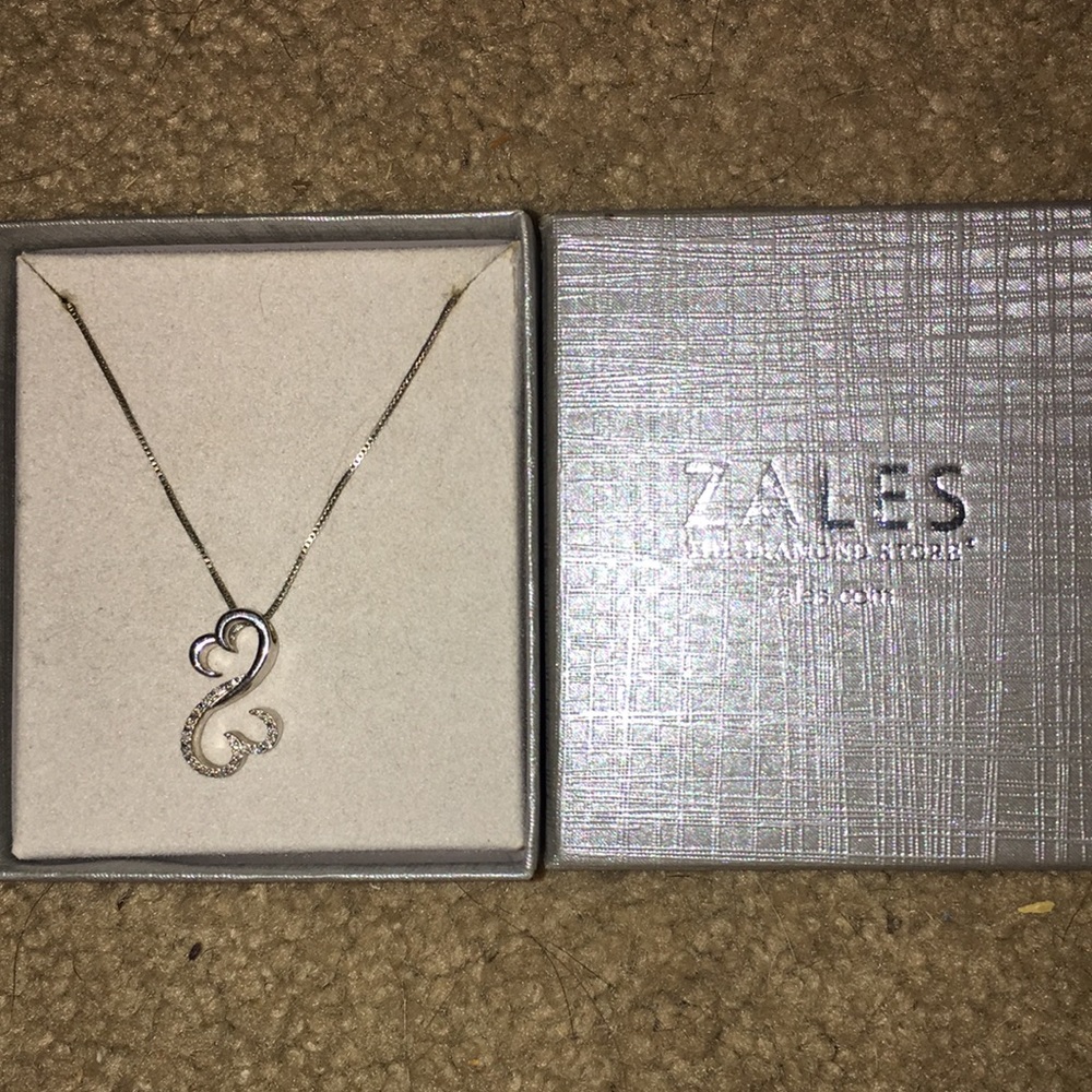 Open heart necklace from Zales